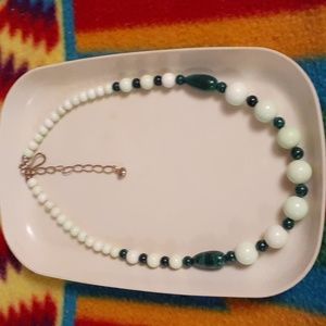 Jay king malachite and white stone necklace